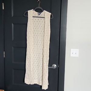 Cream crochet cardigan